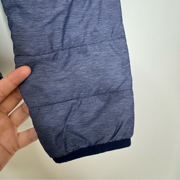 The North Face Blue Puffer Jacket Long Sleeved Hooded Pockets Insulated Girls 18 - Picture 12 of 13